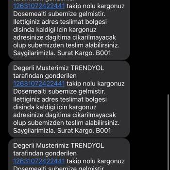 Sürat Kargo İşini Yapmaya Üşeniyor