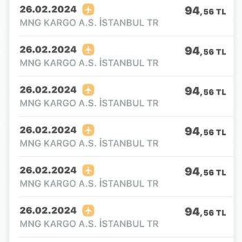MNG Kargo Tek Kargo 7 Kez Çekim Hk.