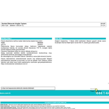 Türk Telekom Cihazları İade Etmemize Rağmen