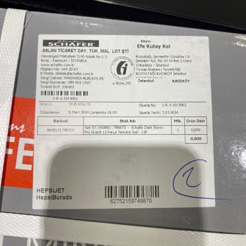 Schafer Markası Pişmanlıktır! Sorumsuz Satıcılar!