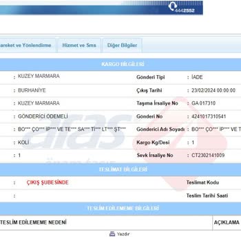 Aras Kargo Kuzey Marmara Şubesi