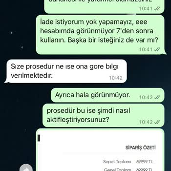 Eyyo Butik Değişim Talebinin Ücretini İade Etmeme Sorunu!