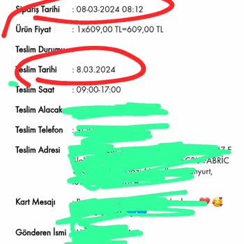 Taze Çiçek Mağduriyet İade Hk