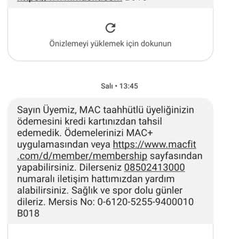 MACfit (İstanbul Anadolu) Macfit Akyaka AVM Eksik Bilgilendirme