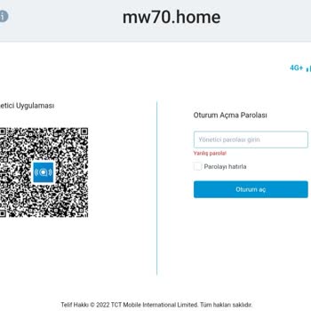 Turkcell Superbox GO Arayüz Şifre Problemi