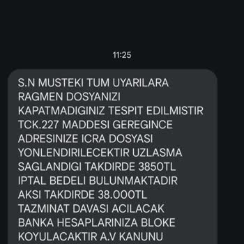 SOYDANSMNLIK (SMS) Asılsız Mesaj Atılması