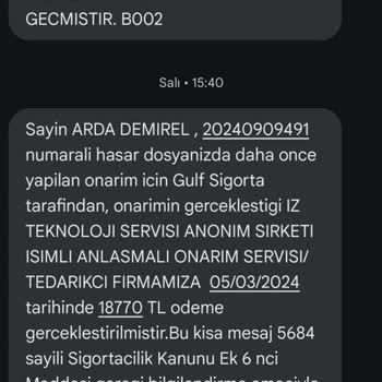 Gulf Sigorta Uzatılmış Garanti Saçmalığı