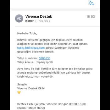 Vivense Para İadesi 20 Gündür Yapılmıyor