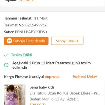 Trendyol Ürün Değişimi Yapmıyor