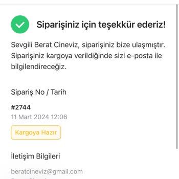 Thelood (thelood.com.tr) Kargoya Verilme Süresi Çok Uzun