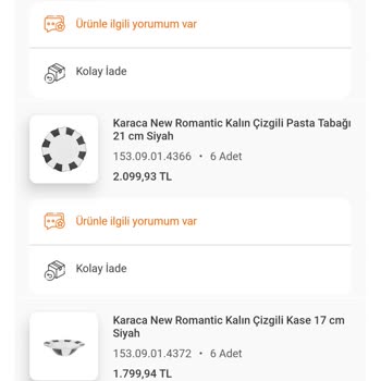 Karaca Züccaciye Karaca Kırık Hasarlı Ürünleri