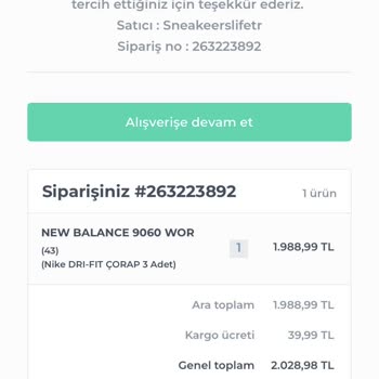 Sneakerslifee.tr Instagram Adresi Ayakkabımı Göndermiyor