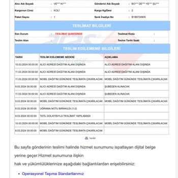 Bir Daha Aras Kargo İle Çalışmam!