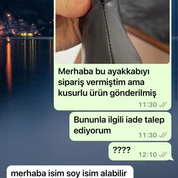 Sibel Durmaz Ayakkabı Kusurlu Ürün Gönderip Ürününün Arkasında Değil
