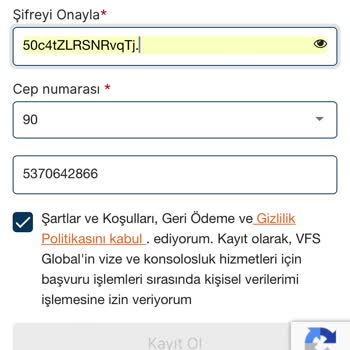 VFS Global Randevu Sorunu Randevu