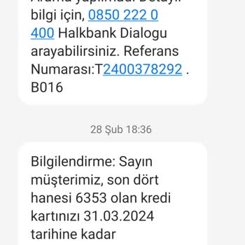 Halkbank Şüpheli Kredi Kartı