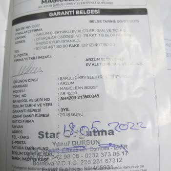 Arzumda Garanti Yok. Madde İki Ürünün Bütün Barçaları Garantilidir