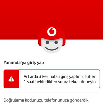 Vodafone Net Yanımda Uygulaması Giriş Yapılamıyor