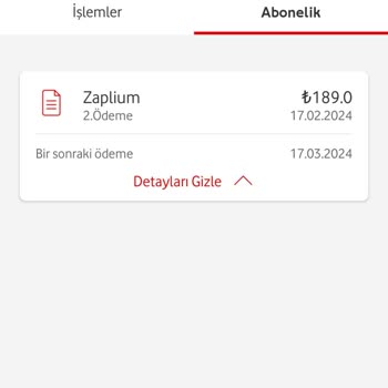 Zaplium Aboneliğin İptalini İstiyorum