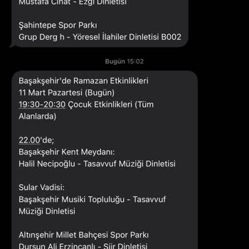 Başakşehir Belediyesi Usulsüz Gelen SMS