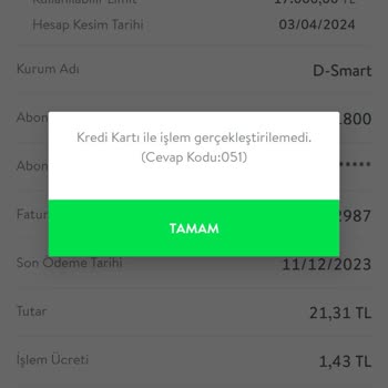 TEB Bankası Cep 51 Kod Hatası