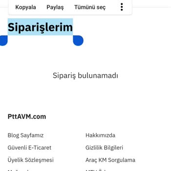 PttAVM Para İadesi Yapılmasını İstiyorum Para Çekilmişse