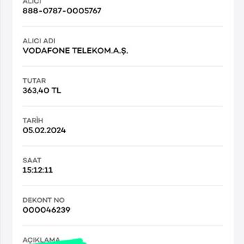 Vodafone Ücret İademi Yapmıyor
