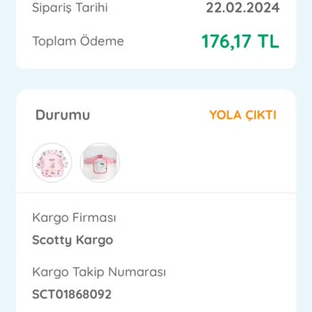Ebebek Siparişi Scooty Kargo