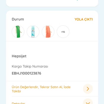 Ebebek Müşteri Hizmetleri, Kargo