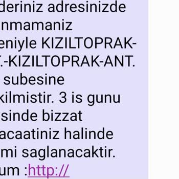 PTT Kargo "adresinizde Bulunmadığınız İçin" Yalanı