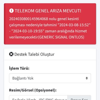 Türk Telekom 4 Gündür İnternetim Yok