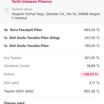 Yemeksepeti Siparişim Teslim Edilmedi Ve Ücret İadesi Yapılmadı