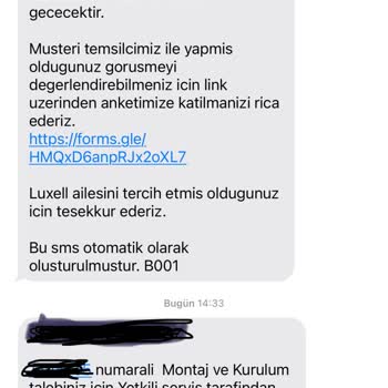 Luxell Davlumbaz Kurulumu Yapılmıyor