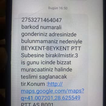 PTT Kargo PTT Beylikdüzü Kargo Dağıtımı Gerçekleştiremiyor