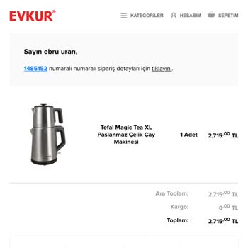Evkur Alışveriş Çaydanlık Beklerken Sabır Testi