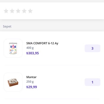 Getir Büyük Yanlış Bebek Maması