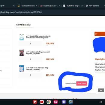 Ykmkitap Aldıklarımı İade Etme Rağmen İade Vermiyor Paramı İstiyorum