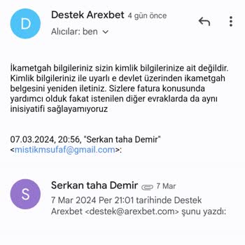 Arexbet Ödeme Sorunu Yaşanan Site Hakkında Şikayetim