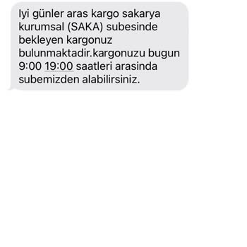 Aras Kargo Kargo Teslimatı Yapılmadı