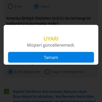 Denizbank Giriş Problemi Ve Müşteri Güncelleme Hatası