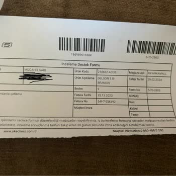 Skechers Ayakkabı 3700 TL Çöp Oldu
