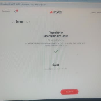 Arçelik Çamaşır Makinesi Siparişi