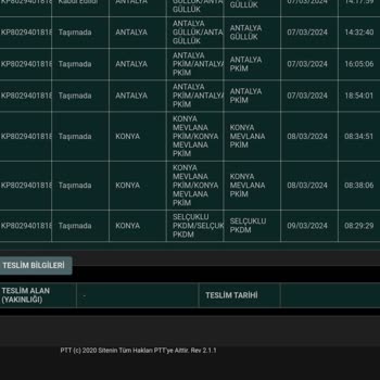 PTT Kargo Dağıtım Merkezi Sorunu