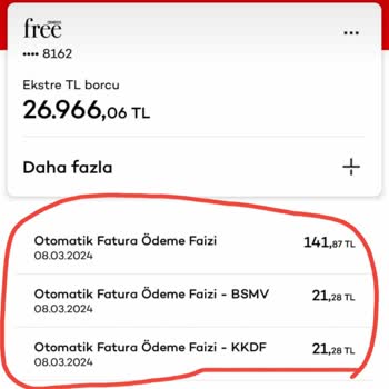Akbank Fatura Faizi Kesilmesi