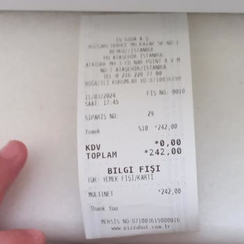 Pizza Hut İn Malzemesiz Pizzası