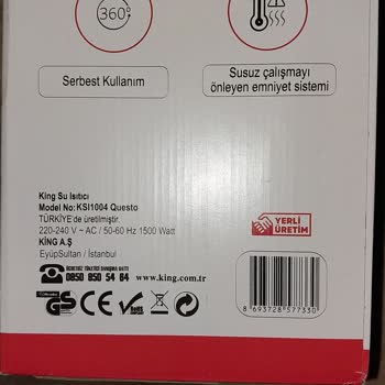 King Su Isıtıcısında Kalıcı Koku Problemi