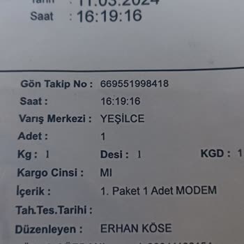MNG Kargo Yanlışlıkla Gönderilen Cihaz