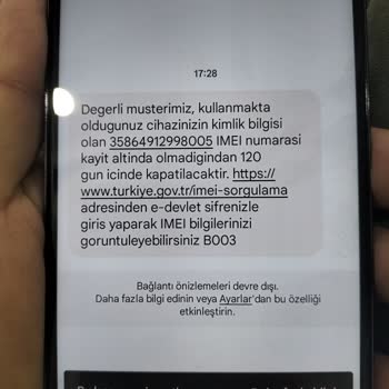 Reeder IMEI Numarası Kayıt Dışı