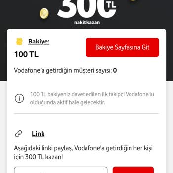 Vodafone Link At Kampanyası Paramı Vermedi