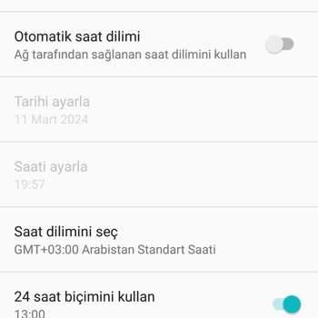 Sony Xperia XA Ultra Saat Sorunu